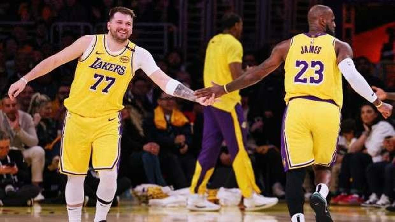 Doncic siftah yaptı! Lakers, Jazz'ı mağlup etti