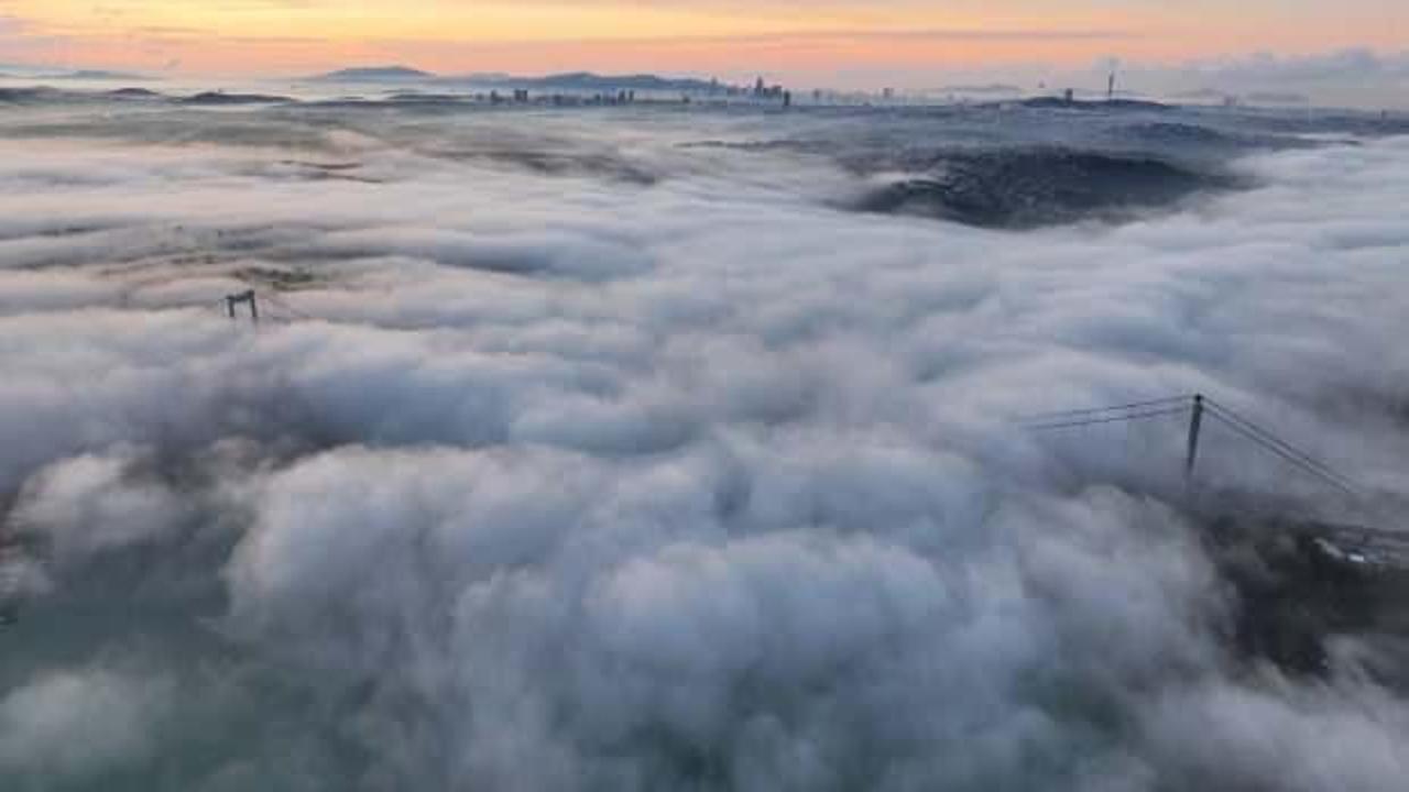 İstanbul'da bazı b&ouml;lgelerde sis etkili oluyor