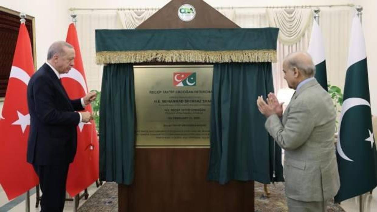 Pakistan'da kavşağa Erdoğan'ın adı verildi
