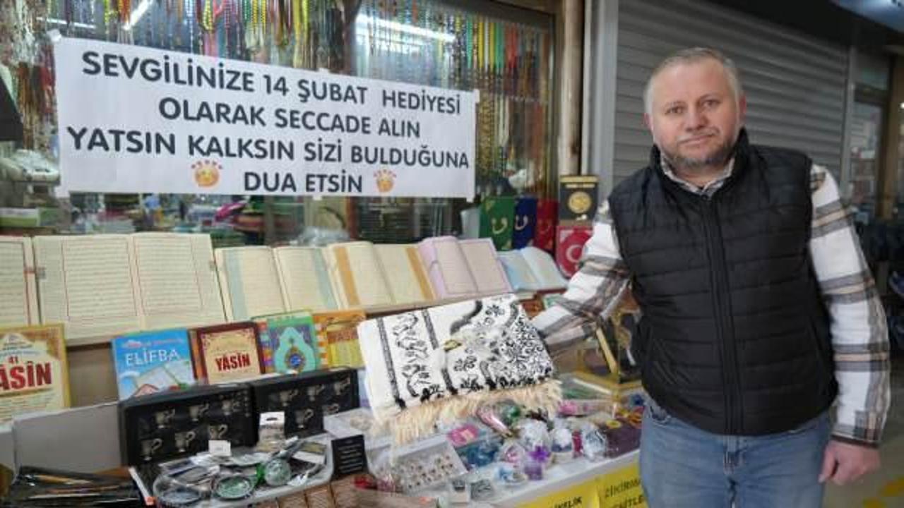 Sevgililer g&uuml;n&uuml;ne &ouml;zel esnaftan anlamlı hediye tavsiyesi: Yatsın kalksın dua etsin!