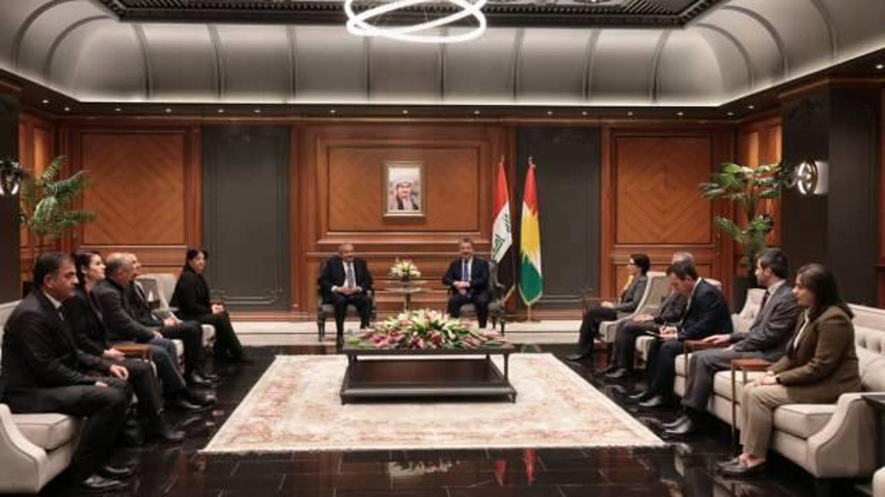 DEM Parti İmralı Heyeti, IKBY Başbakanı Barzani ile görüştü