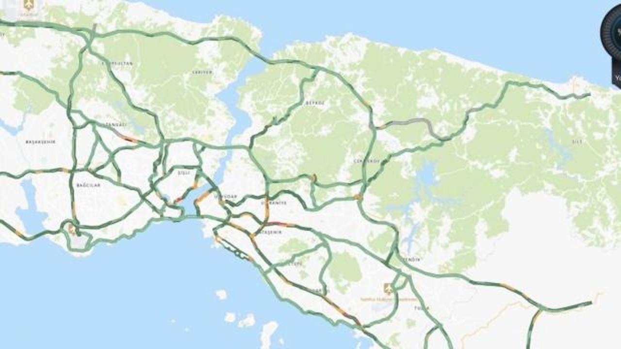 Kar nedeniyle İstanbul’da yollar bomboş! Trafik yoğunluğu yüzde 29