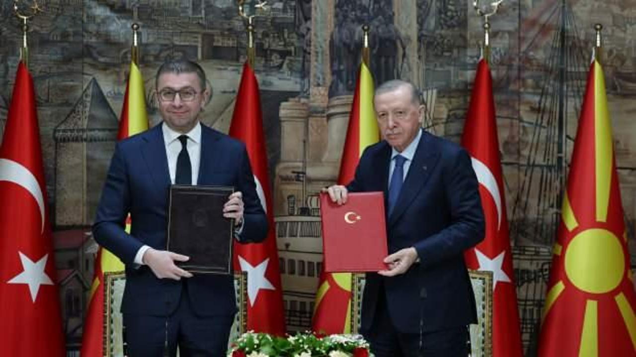 Başkan Erdoğan: Kuzey Makedonya ile ticaret hacmini 2 katına &ccedil;ıkaracağız