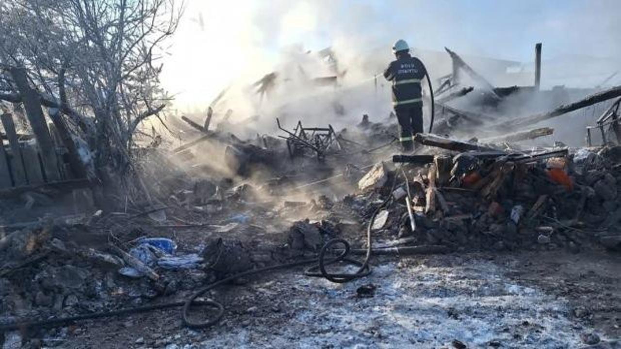 Bolu'da bir ev kül oldu: Acı haber geldi!