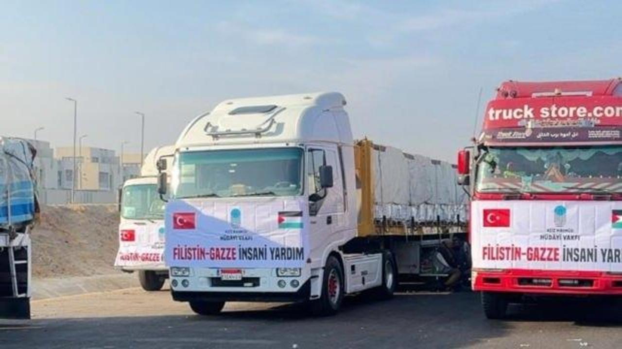 Hüdayi Vakfı’nın Gazze yardımları hız kesmeden devam ediyor