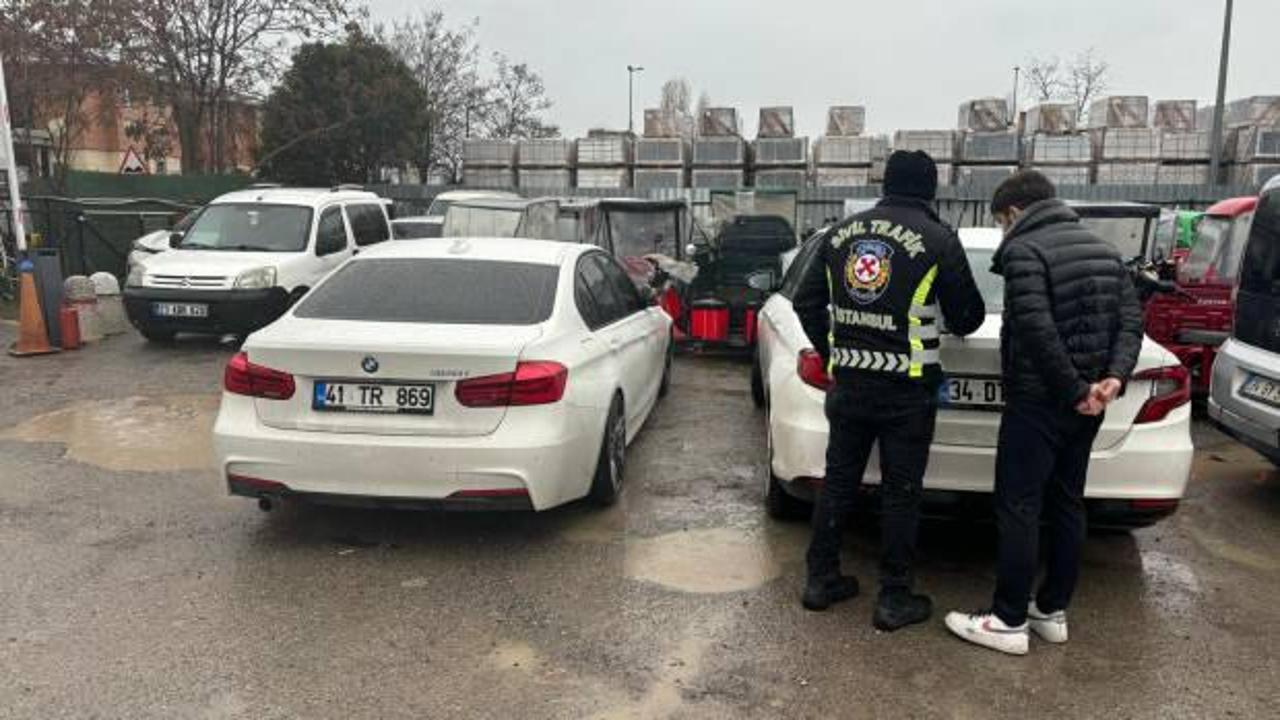 Trafikte ikinci kez drift atan s&uuml;r&uuml;c&uuml;n&uuml;n ehliyeti iptal edildi