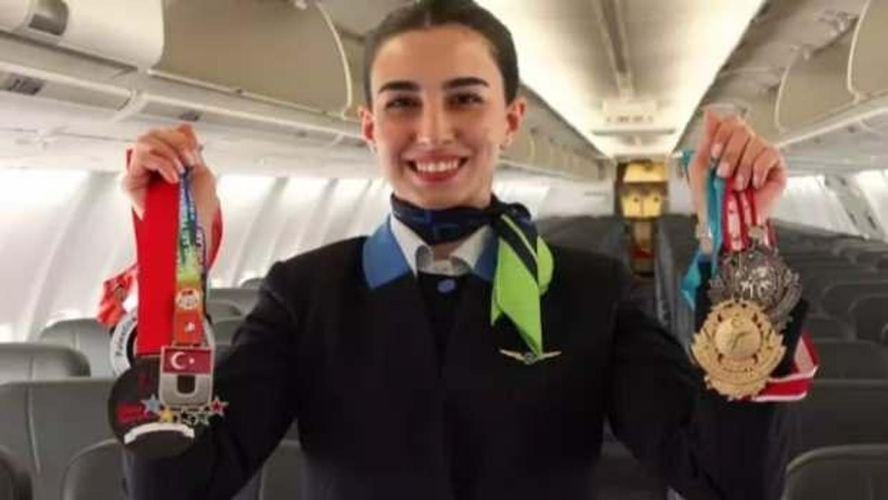 İlham veren hikaye! Madalyaları topladı artık u&ccedil;aktan inmiyor