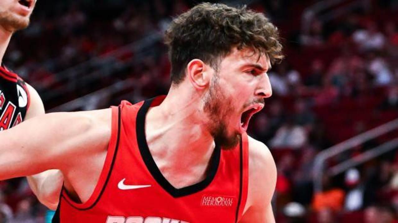 Alperen Şeng&uuml;n, Bulls'a kabus oldu! Rockets kazandı