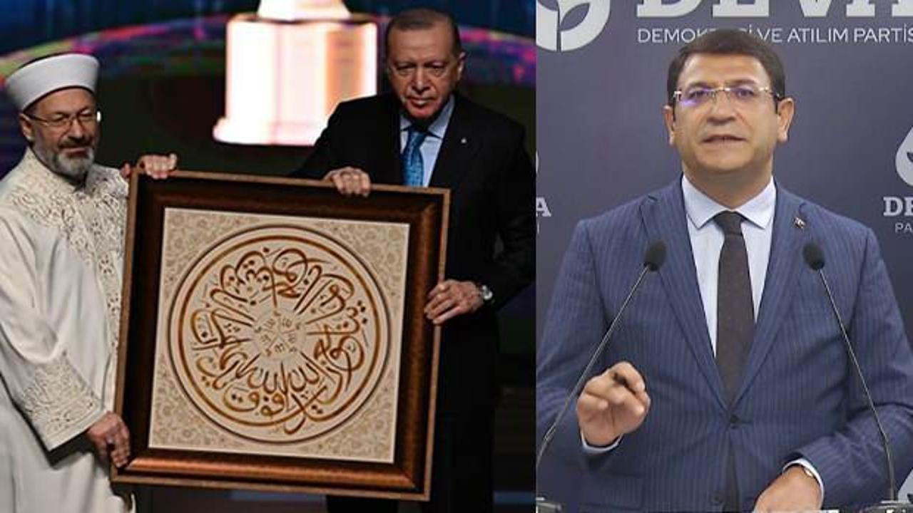Fetih Suresi &uuml;zerinden Ali Erbaş'ı hedef alan DEVA Partili Şahin'e Diyanet'ten tepki!