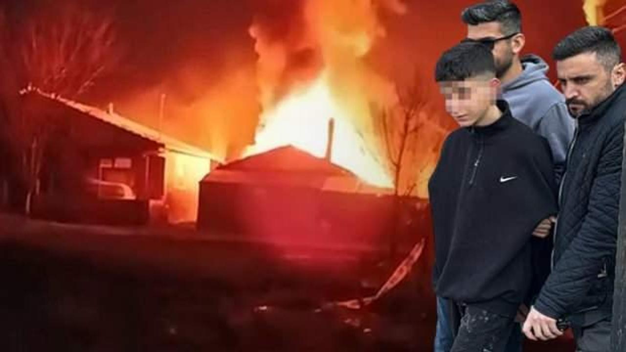 Komşusunu &ouml;ld&uuml;ren 16 yaşındaki katil zanlısının evinde ş&uuml;pheli yangın