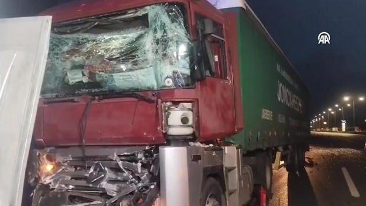 Kuzey Marmara Otoyolu'nda zincirleme kaza! Yaralılar var