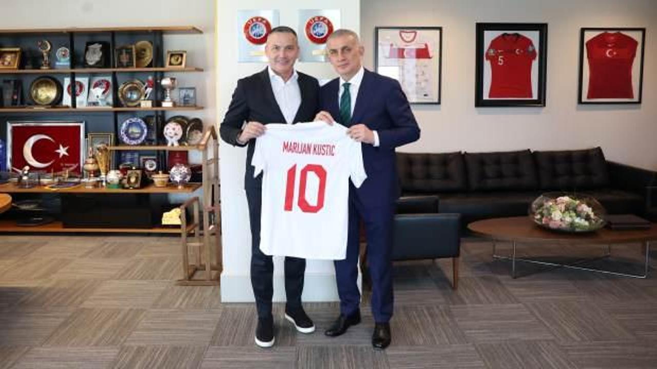  Marijan Kustic'ten, TFF Başkanı Hacıosmanoğlu'na ziyaret