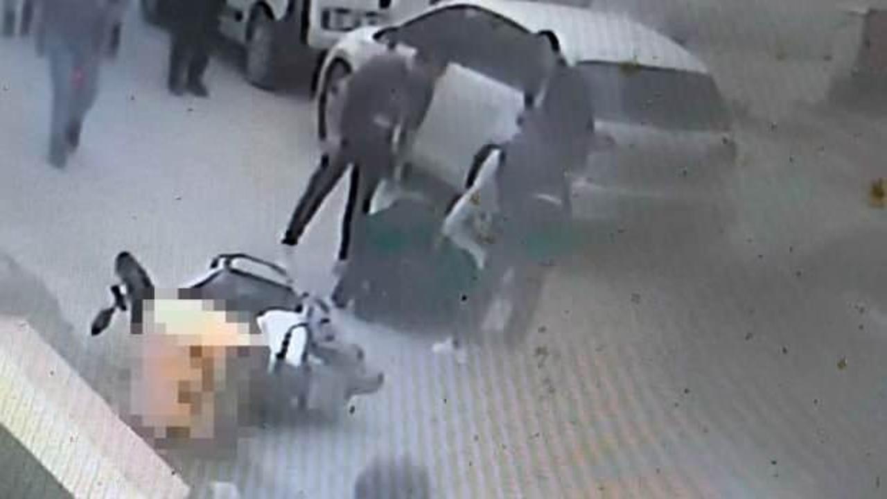 Başıboş k&ouml;peklerden ka&ccedil;tığı sırada kaza yapan motokurye yaralandı 