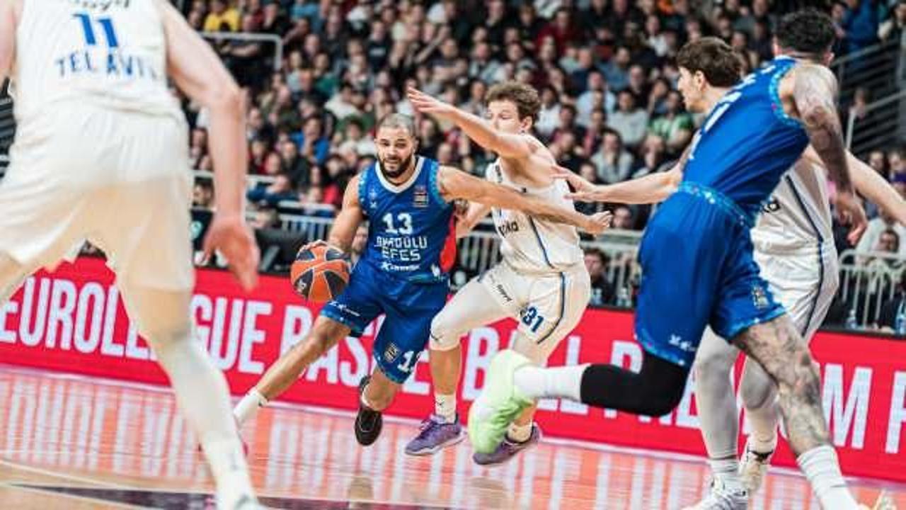 EuroLeague'de alev aldılar! Anadolu Efes, Maccabi'ye şans tanımadı