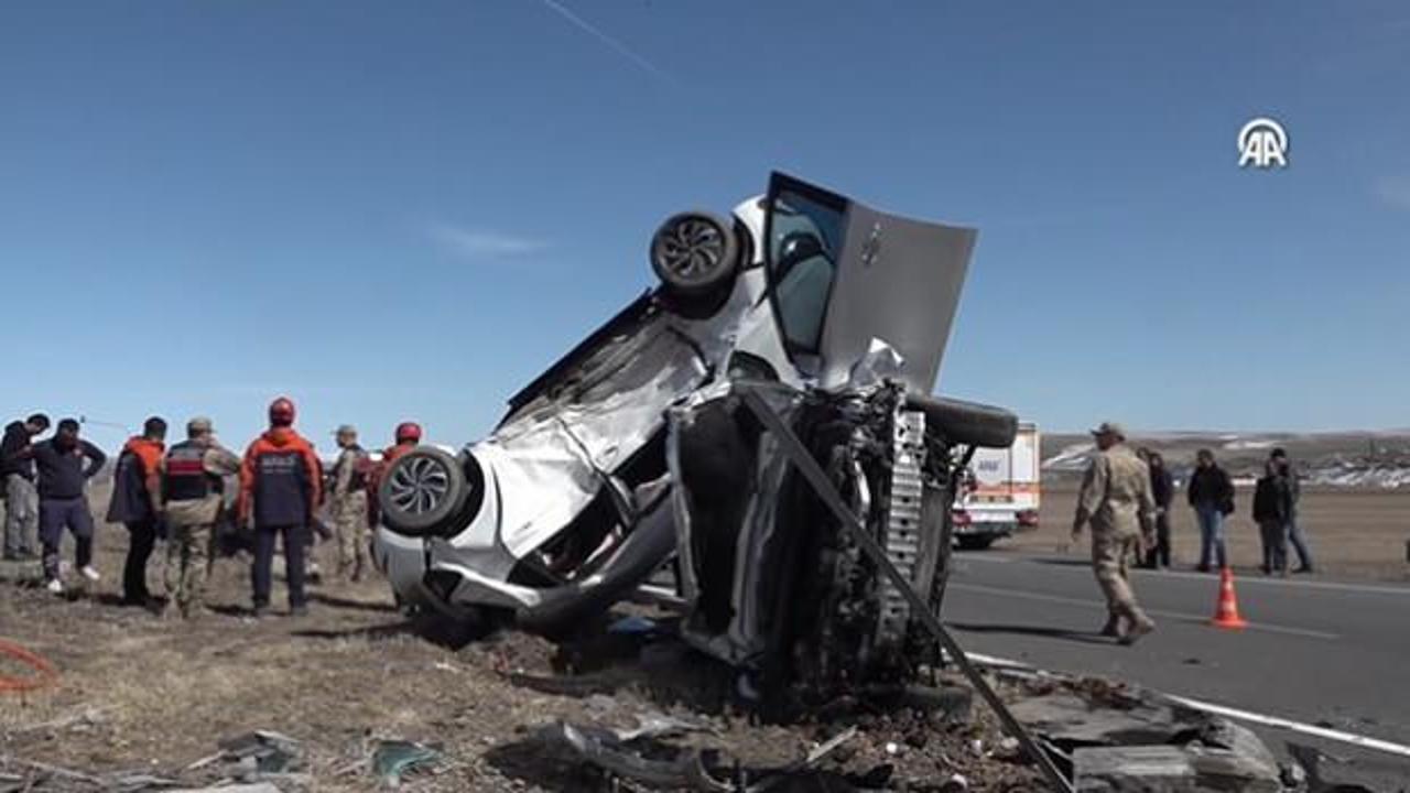 Kars'ta korkun&ccedil; kaza: 1 &ouml;l&uuml;, 6 yaralı 