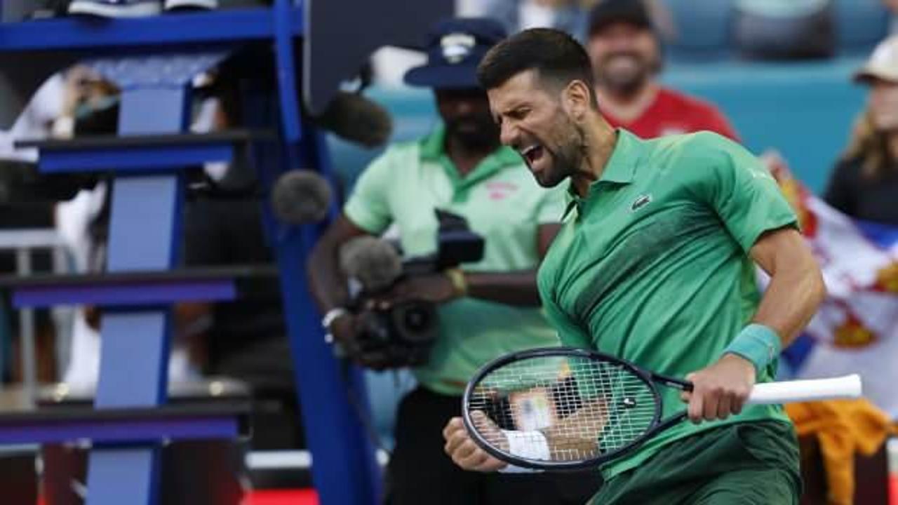 Novak Djokovic, Miami Açık'ta finale yükseldi