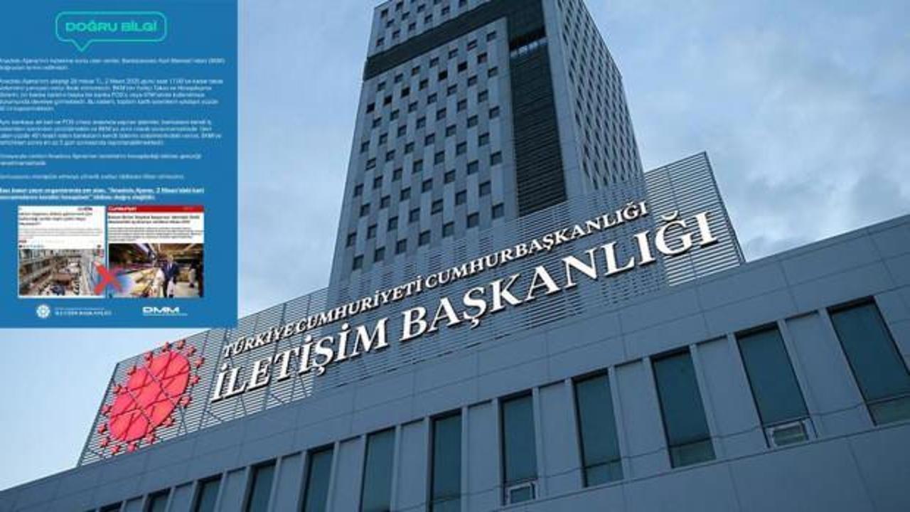 "AA, 2 Nisan'daki kart harcamalarını kendisi hesapladı" iddiası yalanlandı