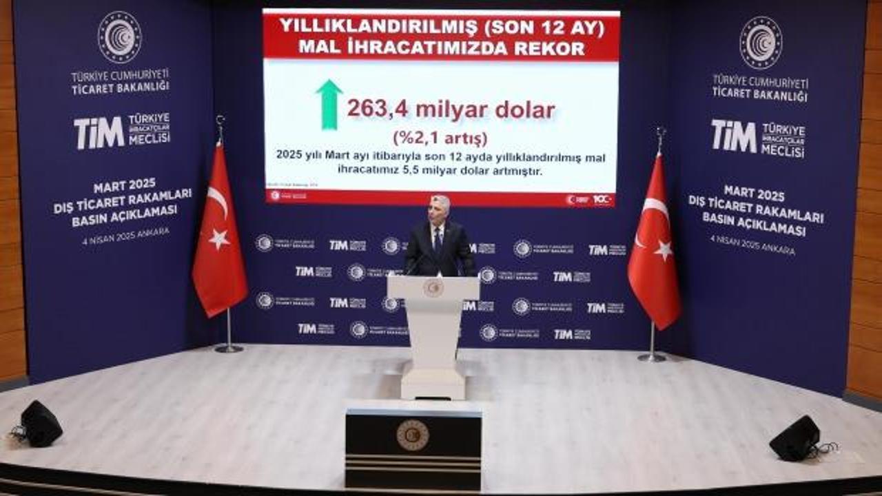 Bakan Bolat: "Mart ayında ihracatımız 23,4 milyar dolar olarak ger&ccedil;ekleşti"