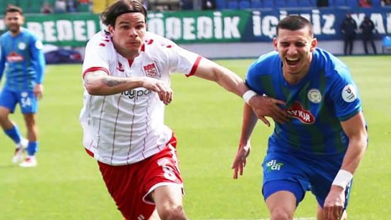 Sivasspor, 6 puanlık maçta Rizespor'dan puanı 84'te aldı