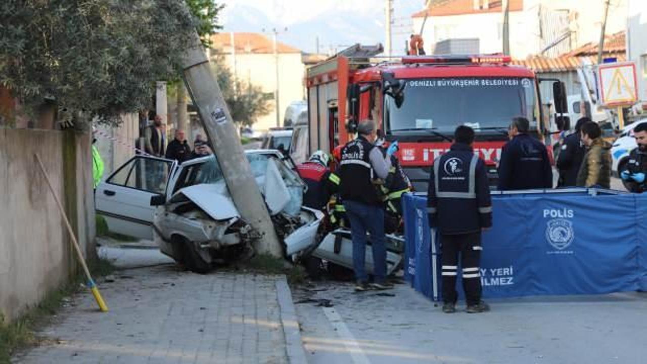 Denizli'de feci kaza: 1 kişi öldü!