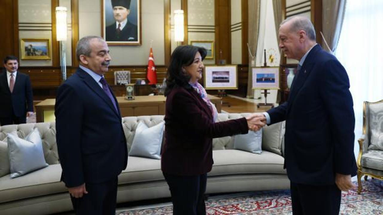 Erdoğan, Dem Parti heyetini kabul etti! Ahmet T&uuml;rk'&uuml;n neden olmadığı ortaya &ccedil;ıktı