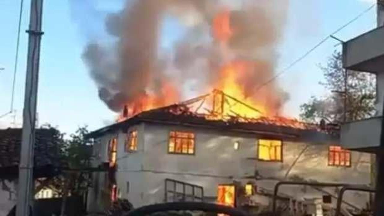 Korkun&ccedil;! Alev alev yandı