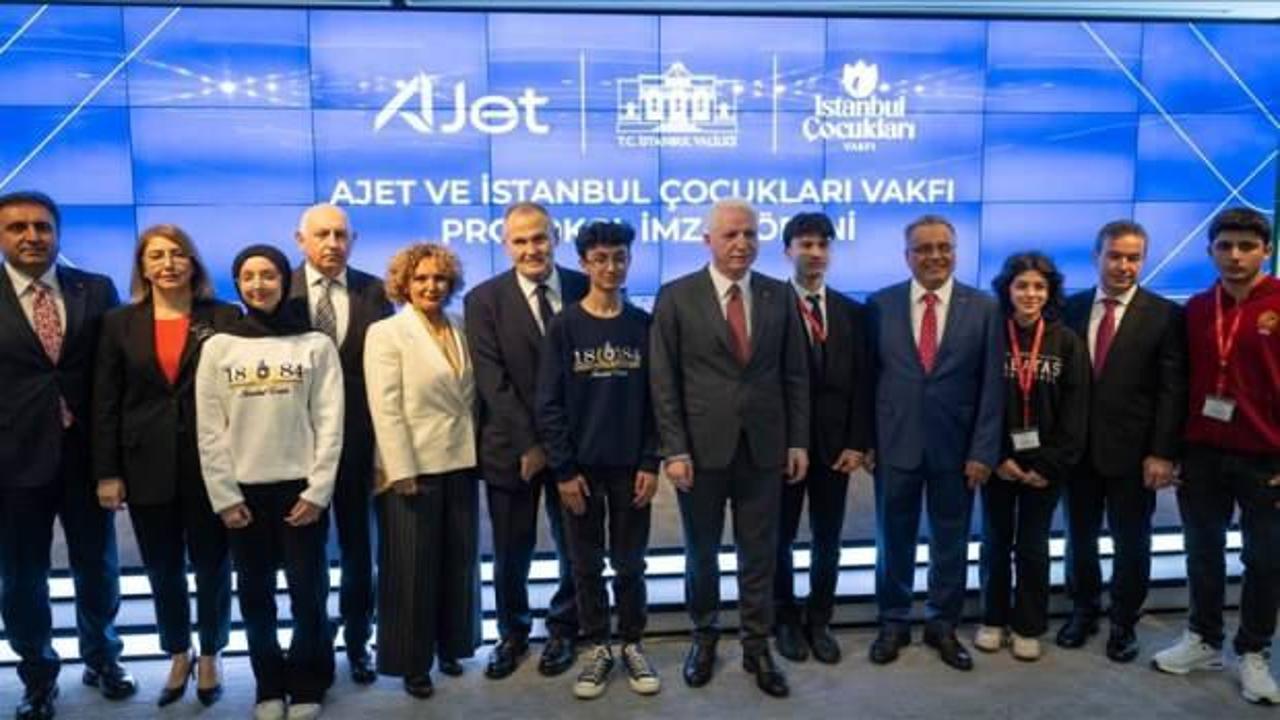 AJet ve İstanbul Çocukları Vakfından başarılı öğrencilere seyahat desteği