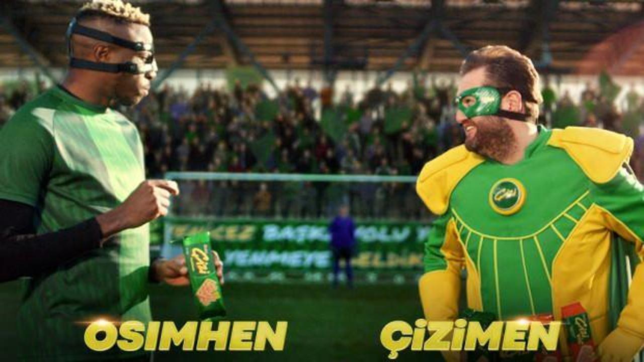  Çizimen ve Osimhen aynı reklamda buluştu