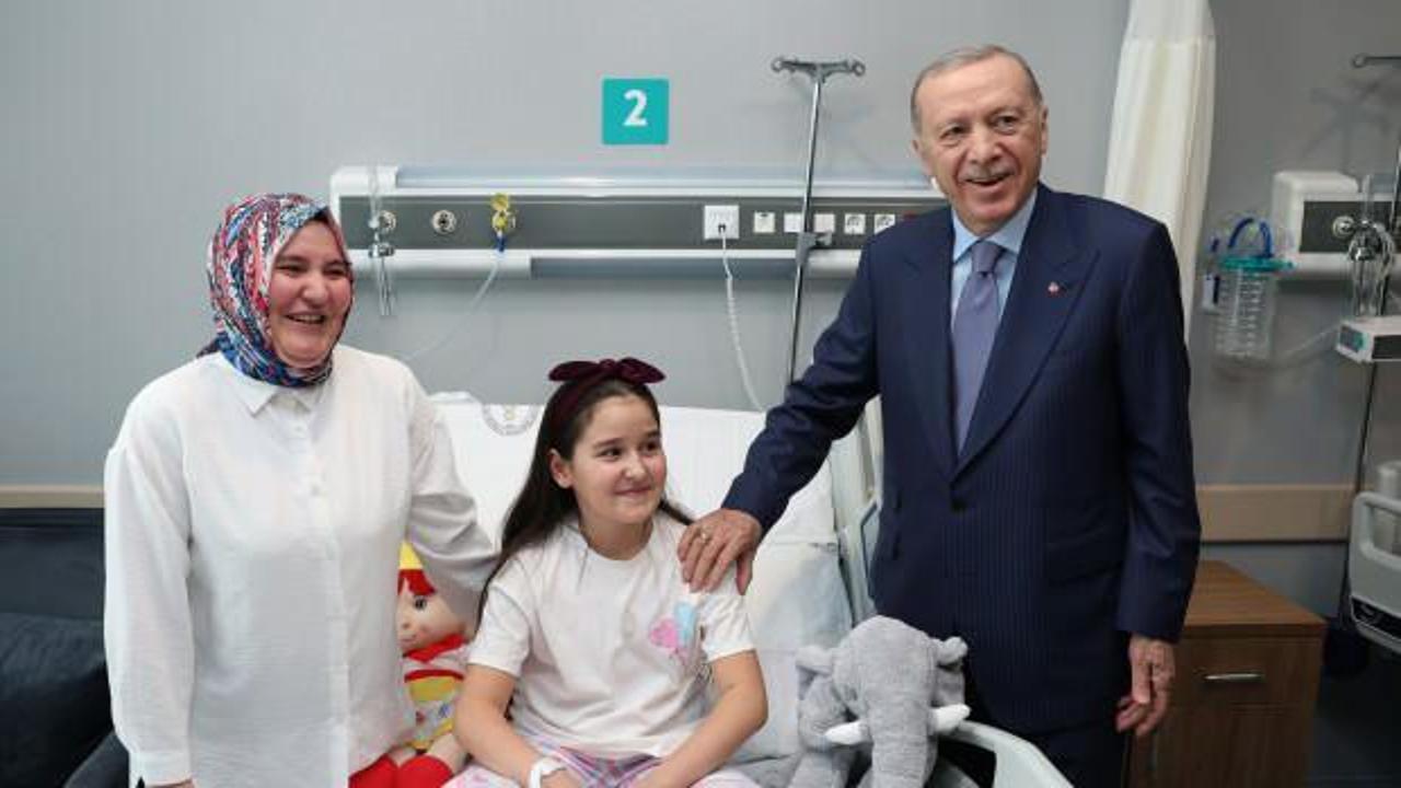 Cumhurbaşkanı Erdoğan'dan hasta ziyareti
