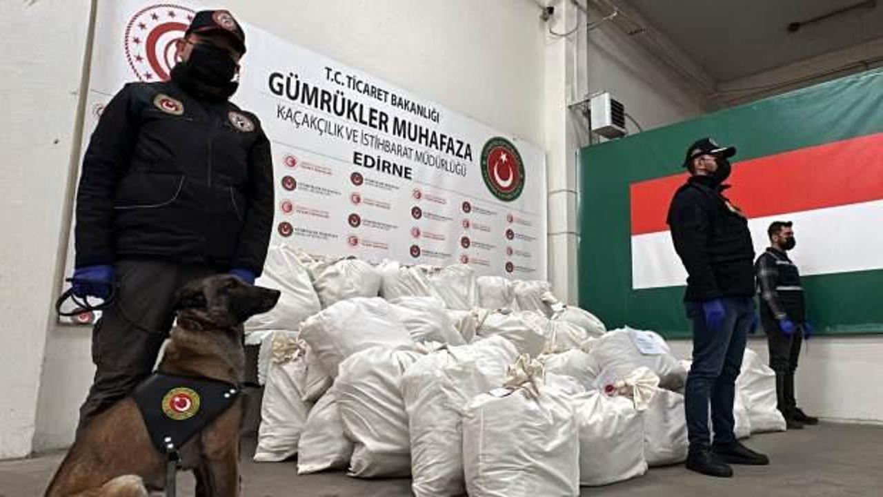 Kapıkule'de 492 kilogram uyuşturucu madde ele ge&ccedil;irildi