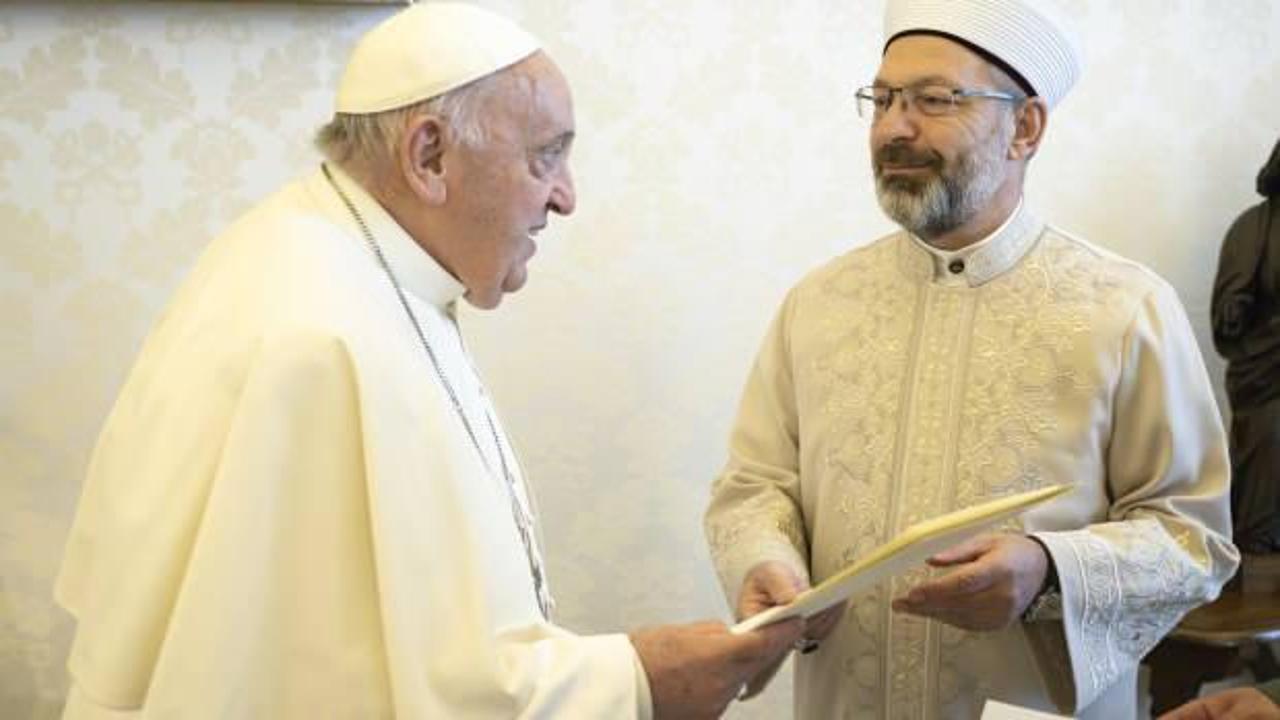 Ali Erbaş’tan, Papa Franciscus için taziye mesajı