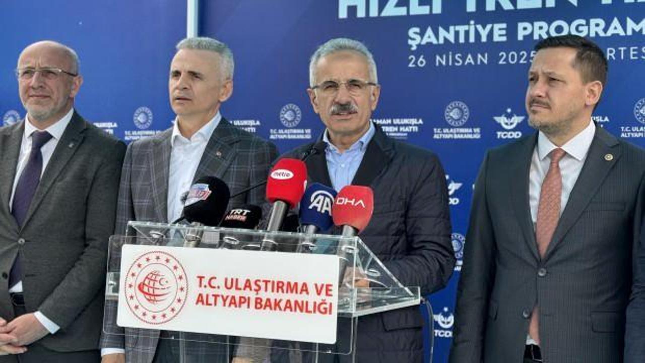 Bakan Uraloğlu'ndan Karaman-Ulukışla hızlı tren hattı a&ccedil;ıklaması!