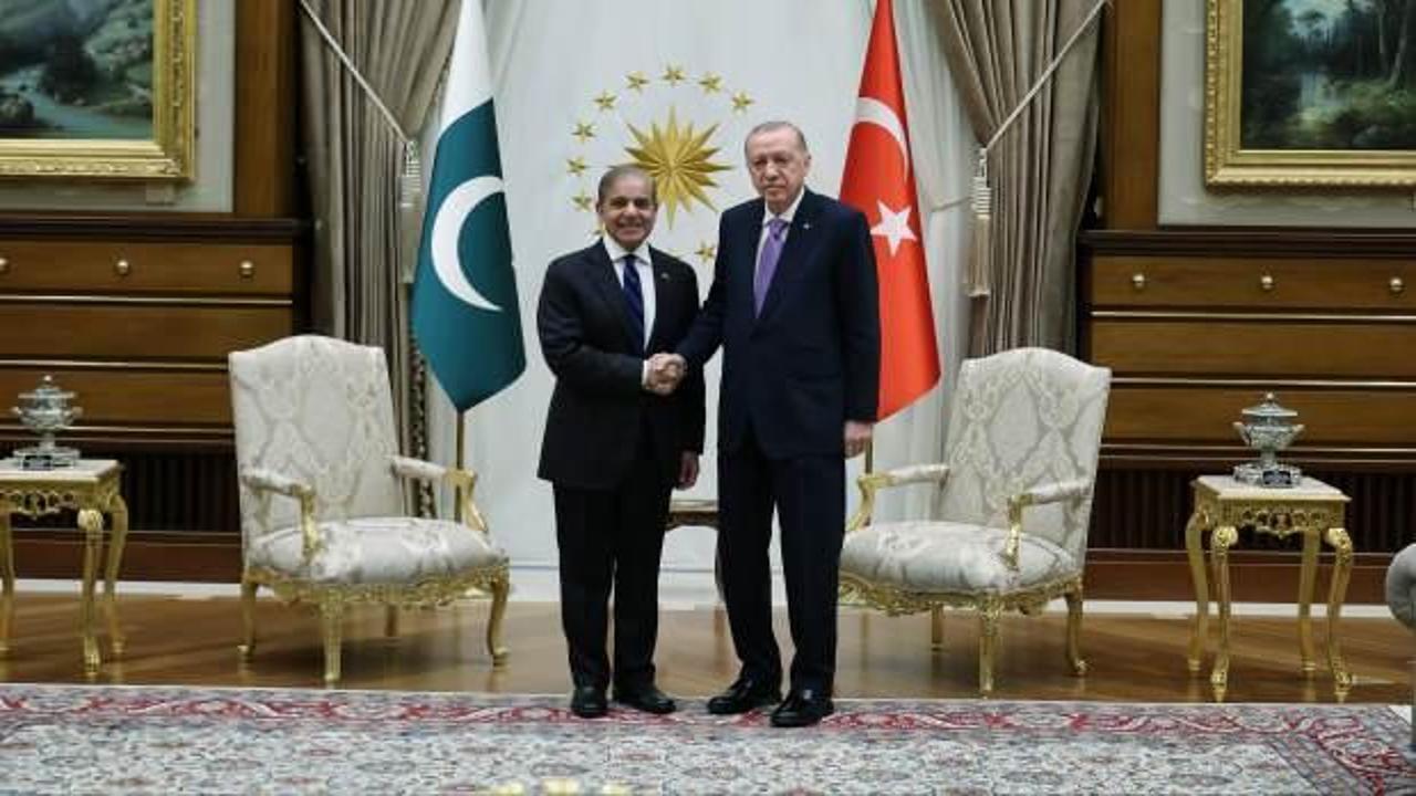 Cumhurbaşkanı Erdoğan, Pakistan Başbakanı Şerif'i kabul etti
