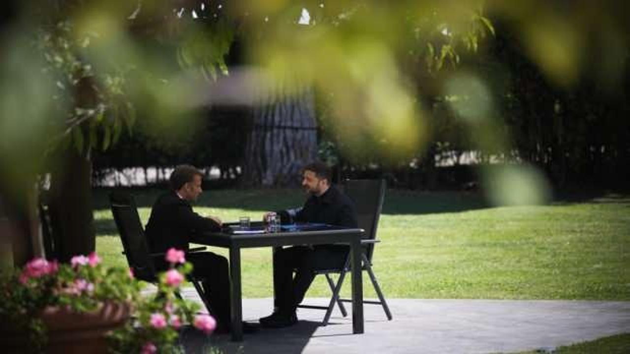 Macron  Ukrayna’da...Ateşkes konusu görüşüldü!