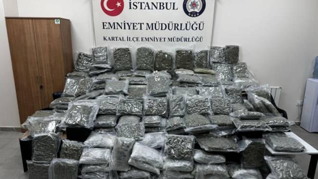 Maltepe'de petshop g&ouml;r&uuml;n&uuml;ml&uuml; depoya uyuşturucu baskını! Tam 100 kilo ele ge&ccedil;irildi