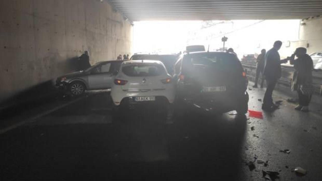 Trabzon'da 25 araç birbirine girdi!