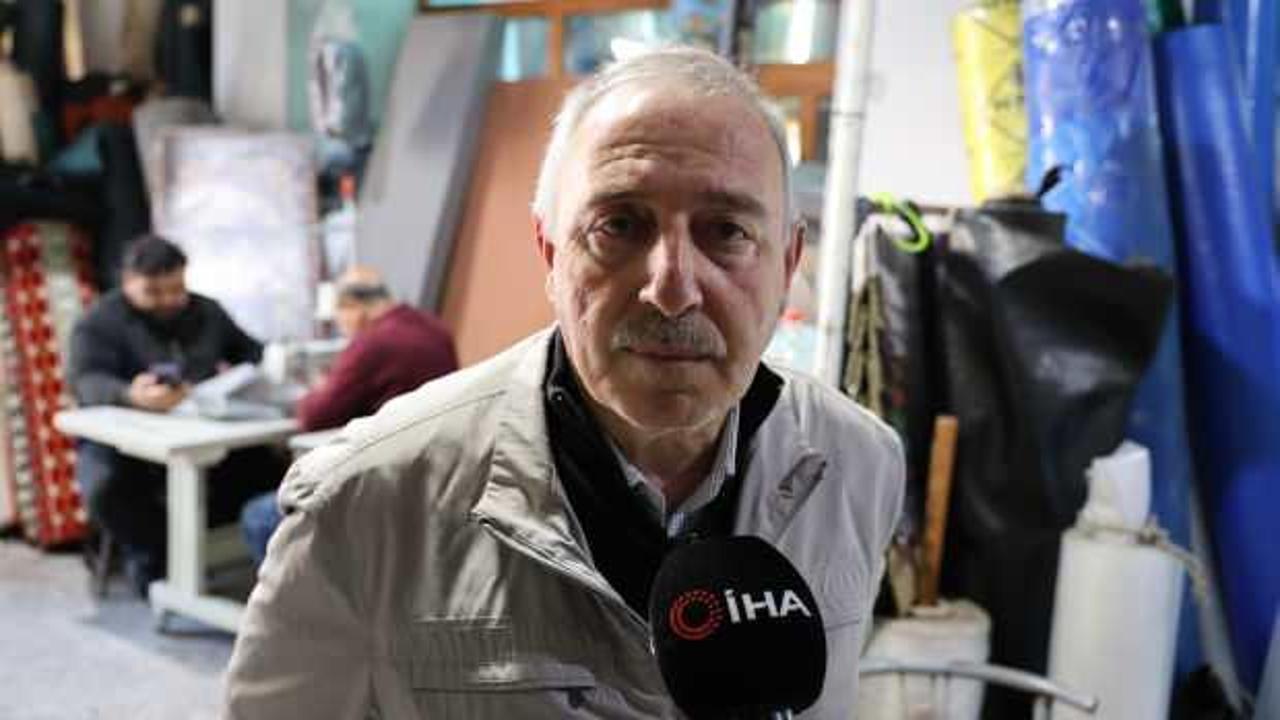 63 yıllık çadırcı Eroğlu: "Altın gibi mesleğe işçi bulamıyoruz"
