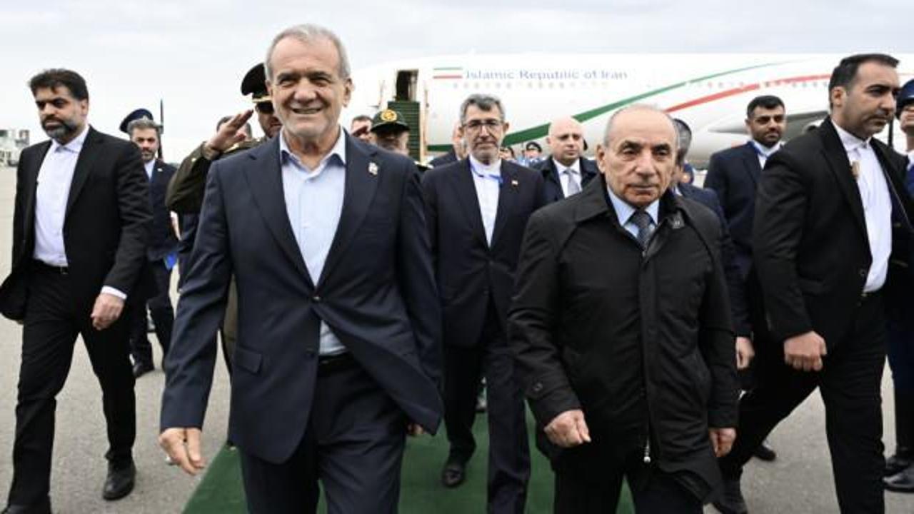 Pezeşkiyan Bakü’de! İran Cumhurbaşkanı'ndan Azerbaycan ziyareti!