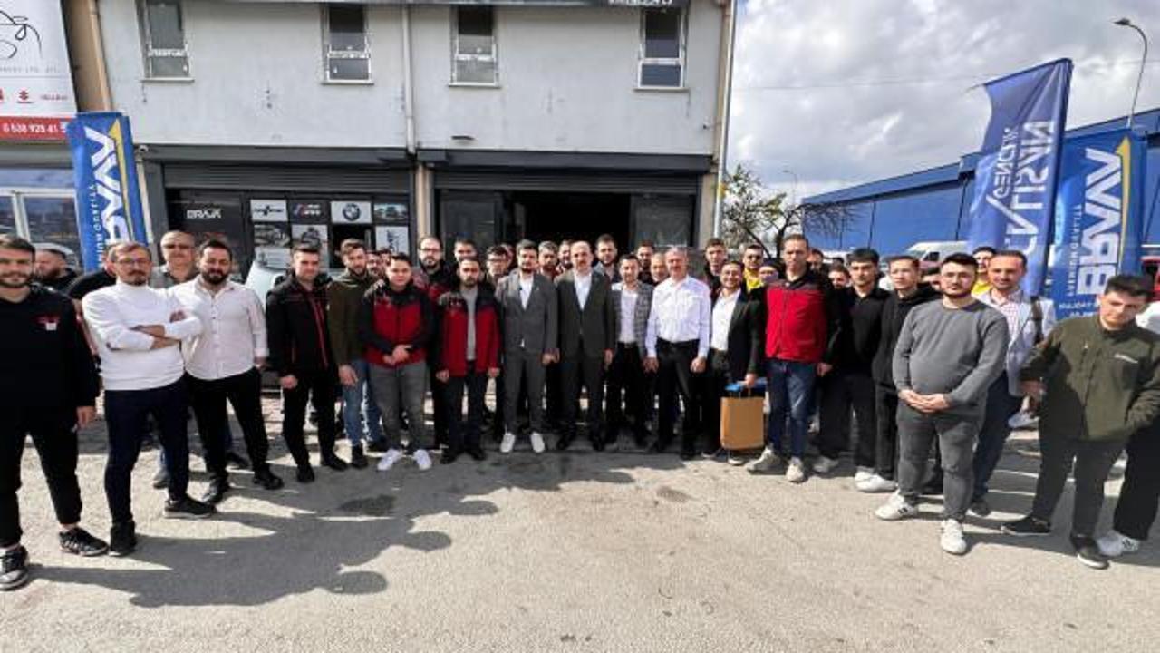 Sanayide gençlerle buluşan Başkan Altay: Üreten insan her zaman kıymetli