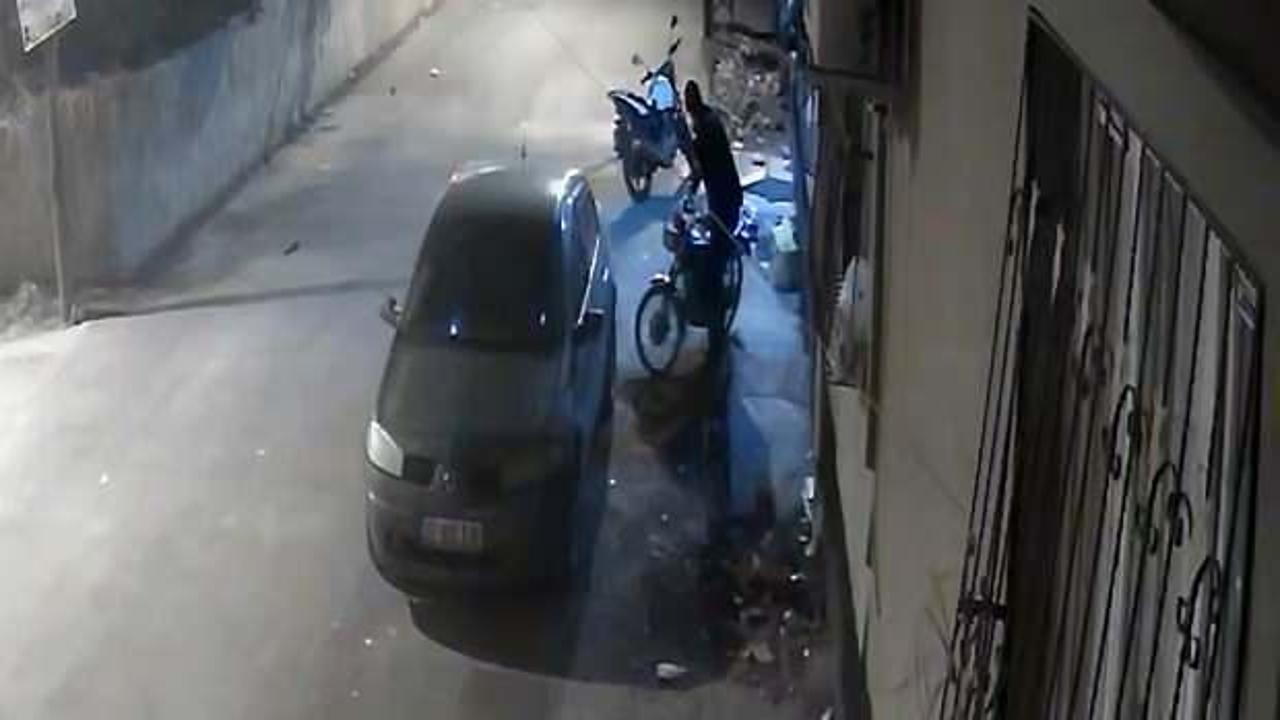 Hırsızdan pes dedirten savunma! 'Kendi motosikletim zannettim!'