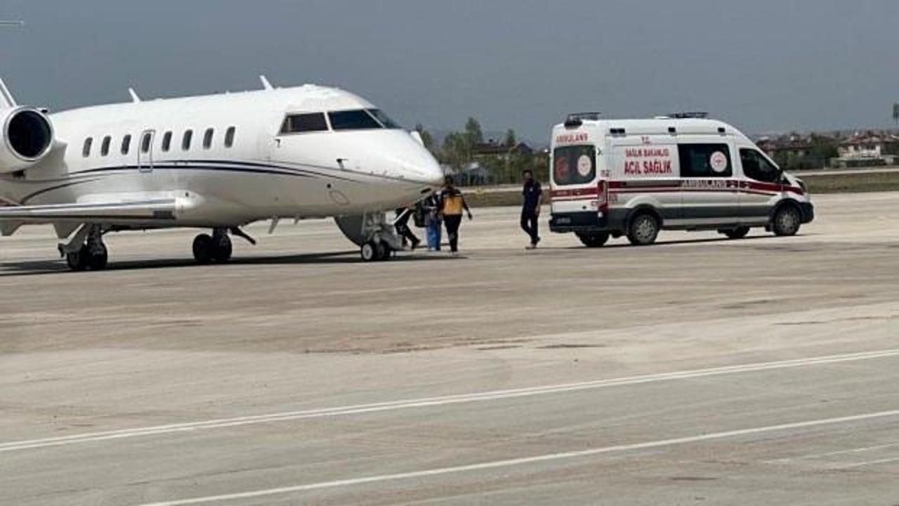 26 günlük bebek ambulans uçakla Van'dan İstanbul'a nakledildi
