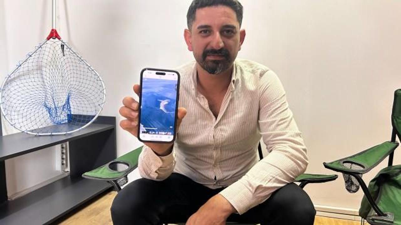 Yakaladığı 30 kiloluk balıktan korkutan s&uuml;rpriz! 