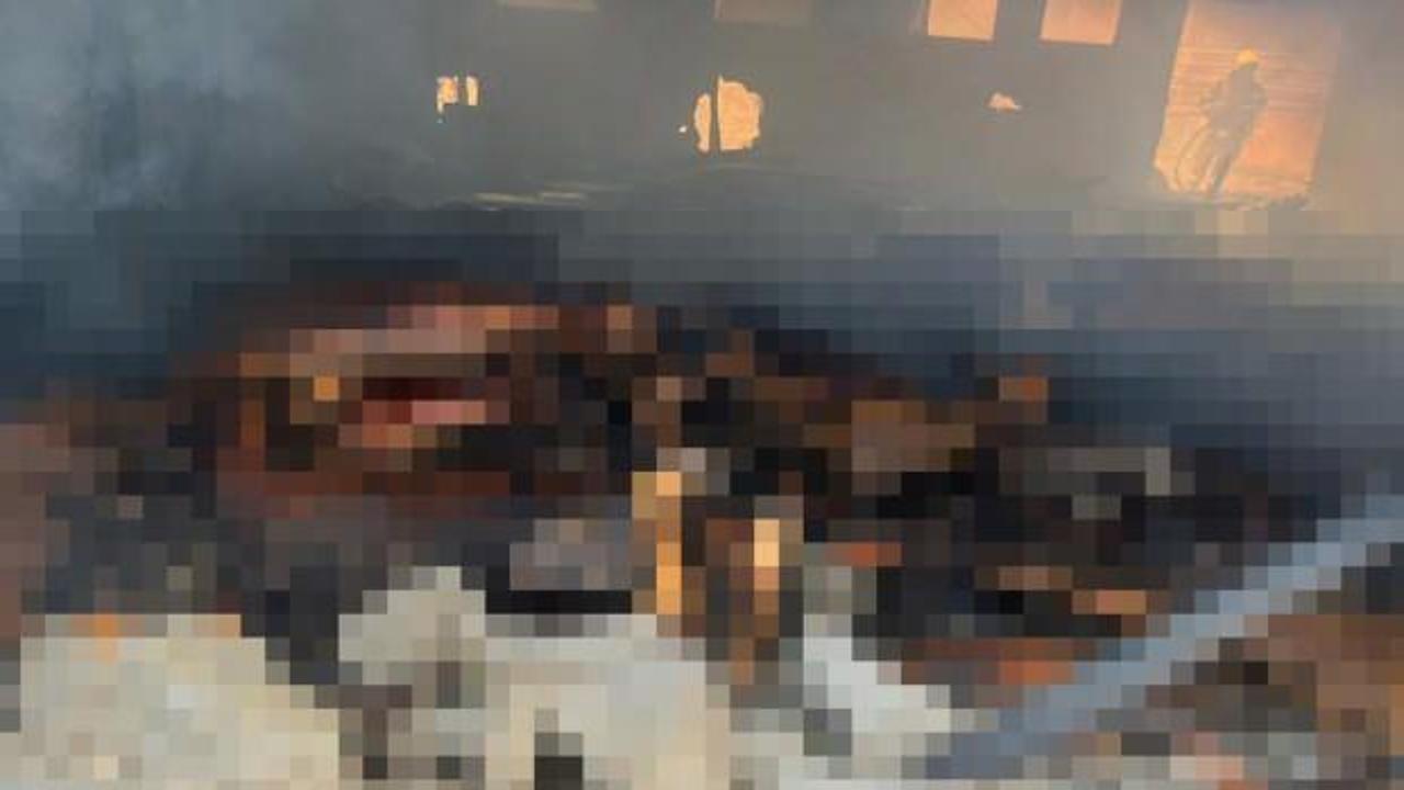 Ağılda çıkan yangında 42 küçükbaş telef oldu