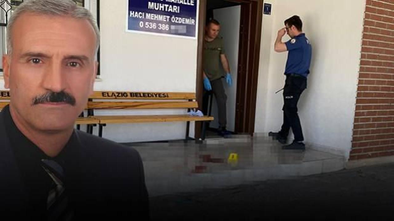 Elazığ'da korkun&ccedil; olay: Mahalle muhtarına kurşun yağdırdı!