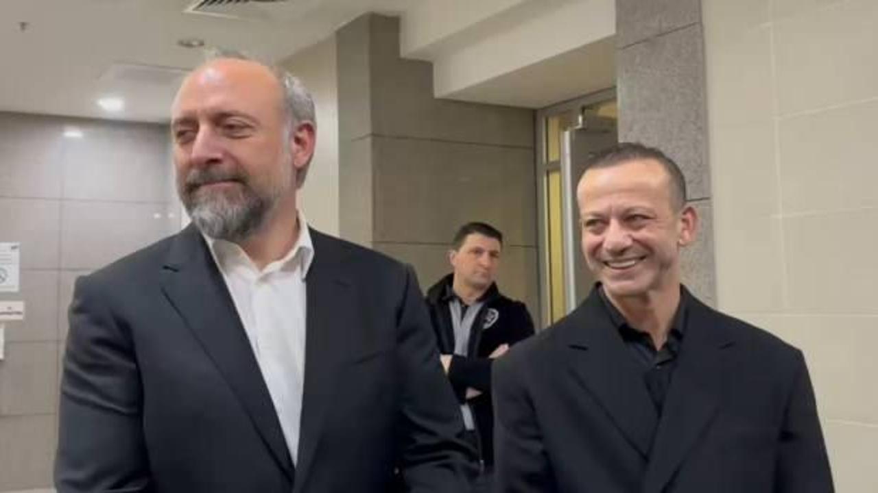 Halit Ergenç ve Rıza Kocaoğlu adliyeye geldi!