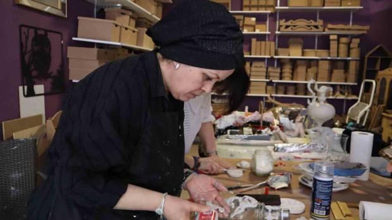 Hobisini işe dönüştürdü! Şimdi taleplere yetişemiyorlar