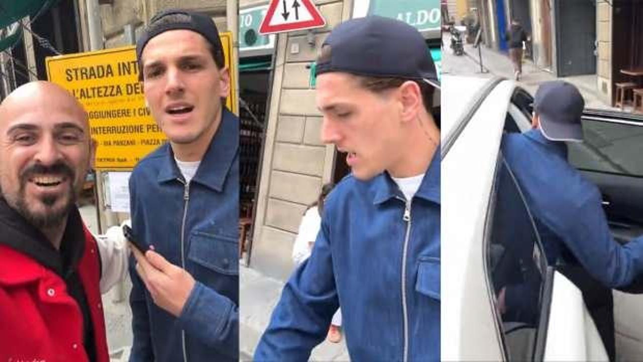 Zaniolo'ya sürpriz: Gördüğü gibi aracına bindi, tüm sokak onlara baktı