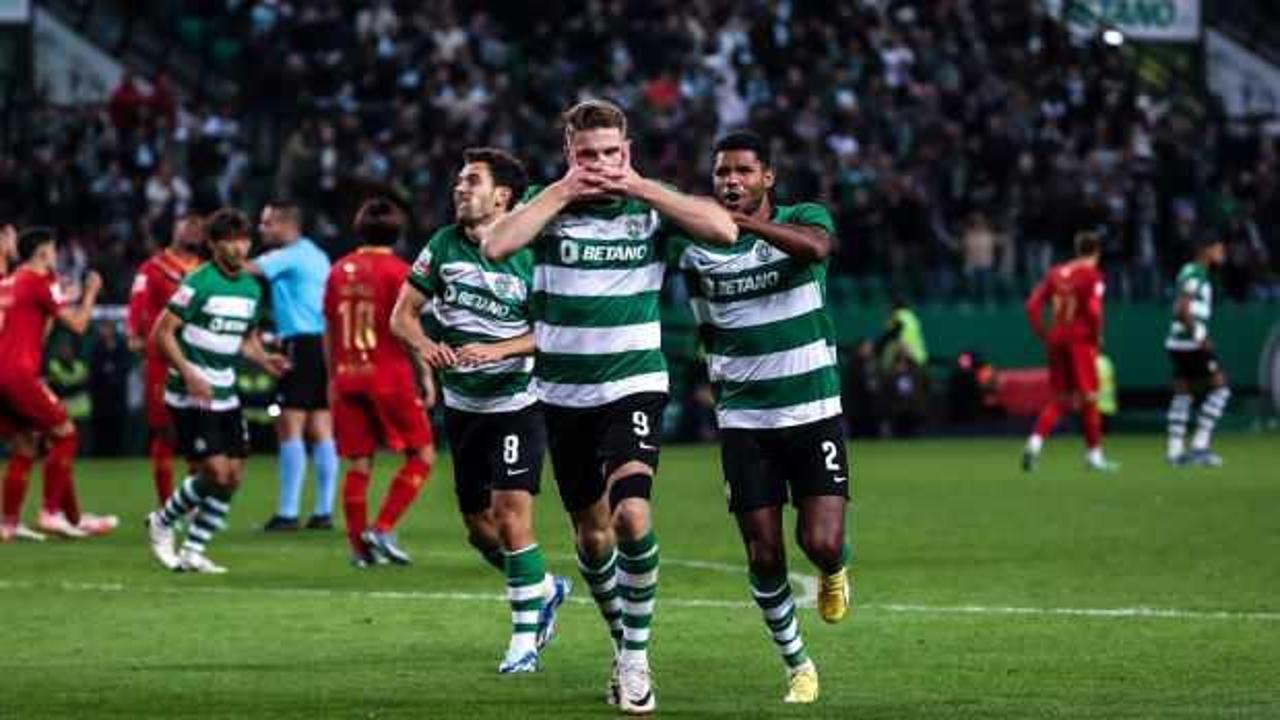 33 maçta 39 gol attı! Sporting 71 yıl sonra bir ilki başararak şampiyon!