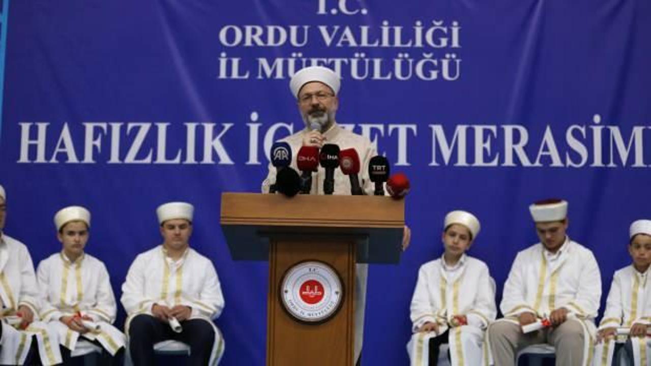 Erbaş: "Yarım milyon Kur'an hafızına sahip bir ülkeyiz"