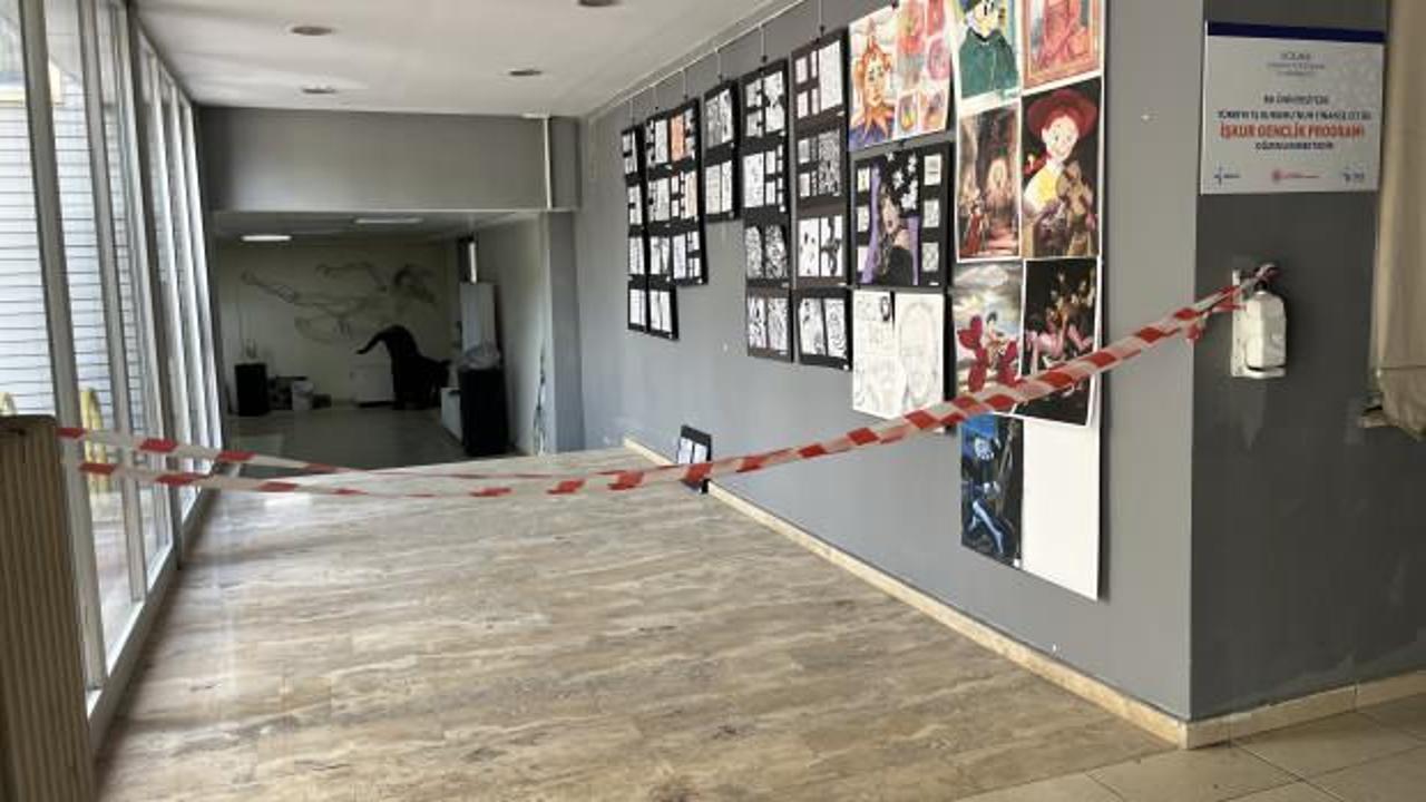 Fakülte, çatlaklar nedeniyle boşaltıldı!